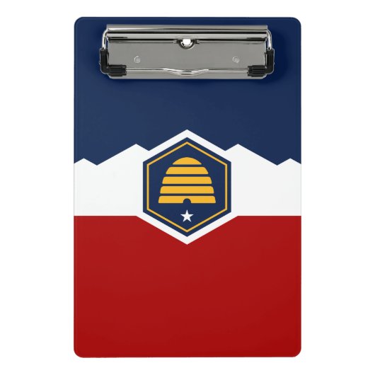 Mini Porte-bloc Mini clipboard with new flag of Utah, USA (Devant)