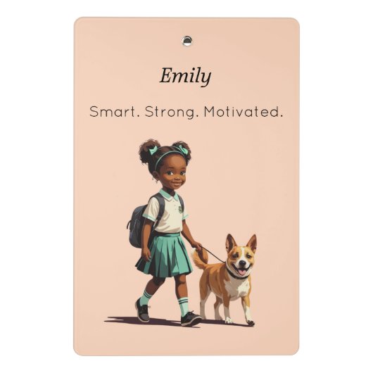 Mini Porte-bloc Mini Custom School Clipboard (Dos)