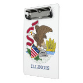 Mini Porte-bloc Mini porte - bloc avec drapeau de l'Illinois State (Angle2)