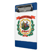 Mini Porte-bloc Mini porte - bloc avec drapeau de Virginie-Occiden (Angle2)