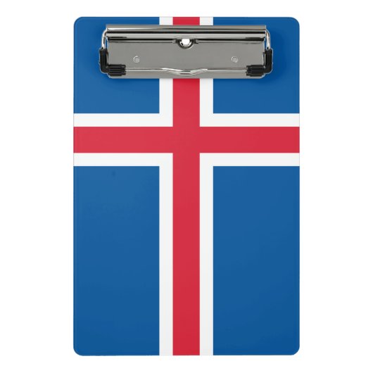 Mini Porte-bloc Mini porte - bloc avec drapeau d'Islande (Devant)