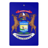 Mini Porte-bloc Mini porte - bloc avec drapeau du Michigan, USA (Dos)