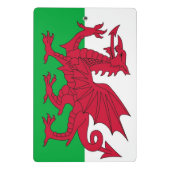 Mini Porte-bloc Mini porte - bloc avec drapeau du Pays de Galles,  (Dos)