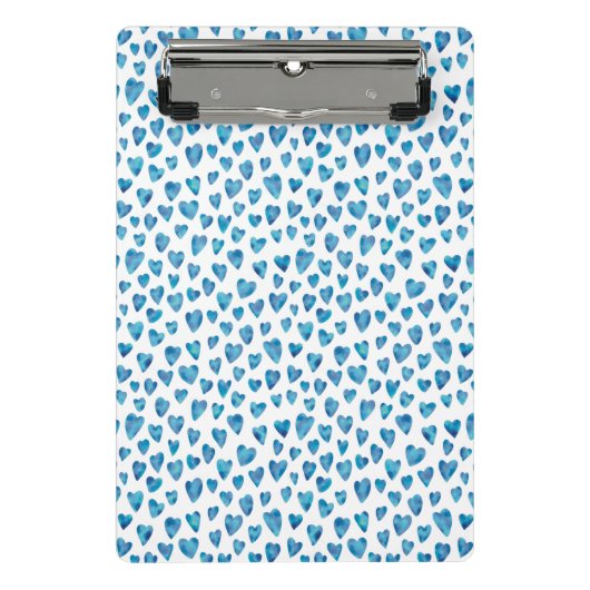 Mini Porte-bloc Mini Porte - bloc Coeur Bleu (Devant)