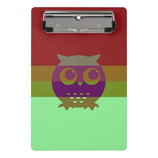 Mini Porte-bloc Mini-Porte - bloc de hibou Abstrait (Devant)