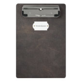 Mini Porte-bloc Mini porte - bloc en cuir gris (Devant)