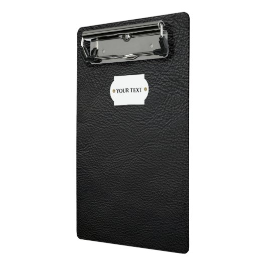 Mini Porte-bloc Mini porte - bloc en cuir noir (Angle2)