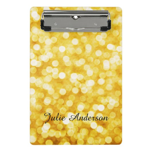 Mini Porte-bloc Mini-Porte - bloc Gold Bokeh (Devant)