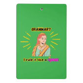 Mini Porte-bloc Mini Porte - bloc : reine de grammaire (Dos)