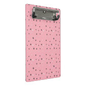 Mini Porte-bloc Minimal Cat Faces Pattern on Pink – Cute Pastel (Incliné)
