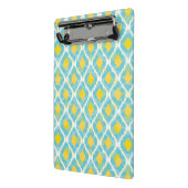 Mini Porte-bloc Mode jaune bleue d'ikat tribal moderne (Angle2)