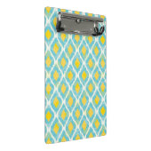 Mini Porte-bloc Mode jaune bleue d'ikat tribal moderne (Incliné)