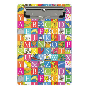 Mini Porte-bloc Modèle de lettres majuscules colorées de l'ABC de