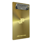 Mini Porte-bloc Modèle de monographie d'or métallique moderne (Incliné)