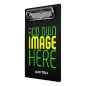 MINI PORTE-BLOC MODÈLE DE TEXTE D'IMAGE NOIRE SIMPLE ET MODERNE (Angle2)