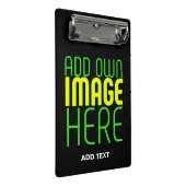 MINI PORTE-BLOC MODÈLE DE TEXTE D'IMAGE NOIRE SIMPLE ET MODERNE (Incliné)