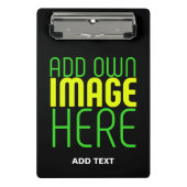 MINI PORTE-BLOC MODÈLE DE TEXTE D'IMAGE NOIRE SIMPLE ET MODERNE (Devant)