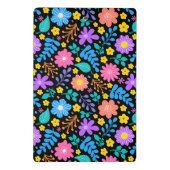 Mini Porte-bloc Modèle floral personnalisé | Monogramme moderne co (Dos)