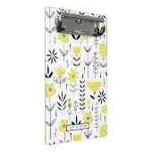 Mini Porte-bloc Modèle floral scandinave jaune (Incliné)