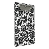 Mini Porte-bloc Modèle floral vénitien noir et blanc de William Mo (Incliné)