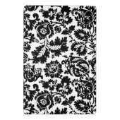 Mini Porte-bloc Modèle floral vénitien noir et blanc de William Mo (Dos)