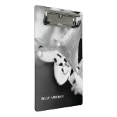 Mini Porte-bloc Modern Minimalist Black & White Flower with ursign (Incliné)