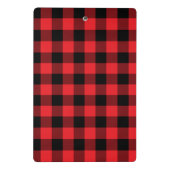 Mini Porte-bloc Modern Red and Black Buffalo Check (Dos)