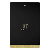 Mini Porte-bloc Moderne Élégant Design simple Monogramme Personnal (Dos)