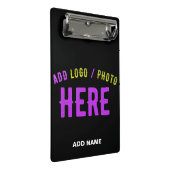 MINI PORTE-BLOC MODERNE ET MODERNE PERSONNALISABLE NOIR VÉRIFIÉ (Incliné)