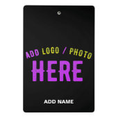 MINI PORTE-BLOC MODERNE ET MODERNE PERSONNALISABLE NOIR VÉRIFIÉ (Dos)