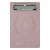 Mini Porte-bloc Moderne Monogramme Modèle tendance Élégant (Devant)