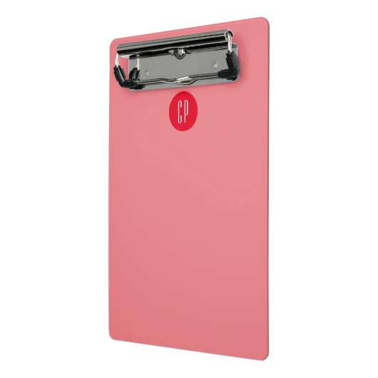 Mini Porte-bloc Moderne Monogramme Professionnel Plat Initiales si (Angle2)