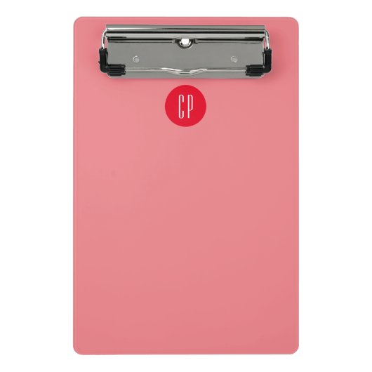 Mini Porte-bloc Moderne Monogramme Professionnel Plat Initiales si (Devant)