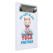Mini Porte-bloc Mon Chat Est Mon Partenaire De Yoga - Adorable Méd (Incliné)