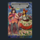 Mini Porte-bloc Mona Lisa Romantic Funny Art coloré<br><div class="desc">Cette merveilleuse invitation prend des éléments de la Mona Lisa et de Van Gogh's Starry nuit pour faire un thème mariage exceptionnellement unique et fantasque stationnaire pour une invitation, merci, numéro de table, et plus encore! Mona Lisa - Cette image présente la Mona Lisa avec son homme, dansant dans la...</div>
