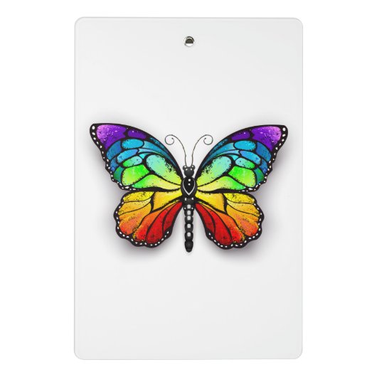 Mini Porte-bloc Monarque papillon arc-en-ciel (Dos)