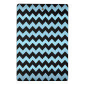 Mini Porte-bloc Monogramme Bleu et noir Chevron Stripes (Dos)