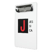 Mini Porte-bloc Monogramme de nom professionnel élégant moderne (Angle2)