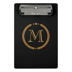 Mini Porte-bloc Monogramme d'or