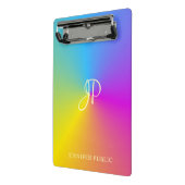 Mini Porte-bloc Monogramme moderne couleur métal Modèle (Angle2)
