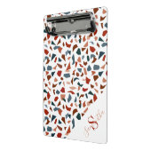 Mini Porte-bloc Monogramme & Nom Motif Moderne Abstrait De Terrazz (Angle2)