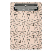 Mini Porte-bloc Monogramme | Rectangle géométrique X Design (Devant)