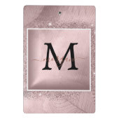 Mini Porte-bloc Monogramme rose Parties scintillant or (Dos)