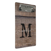 Mini Porte-bloc Monogramme Rustique Nom de script Professional (Incliné)
