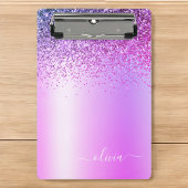 Mini Porte-bloc Monogramme violet Parties scintillant Étincelante