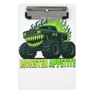 Mini Porte-bloc Monstre Camion Horreur Flamme