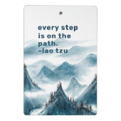 Mini Porte-bloc Monts Peinture Citation Inspirante Ajouter votre n (Dos)