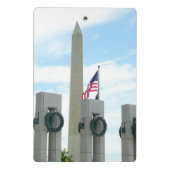 Mini Porte-bloc Monument Washington et mémorial de la Seconde Guer (Dos)