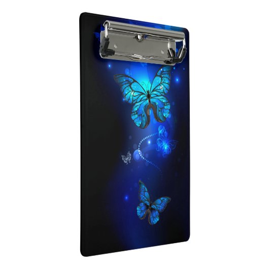 Mini Porte-bloc Morpho Butterfly in the Dark Background (Incliné)