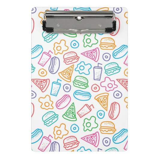 Mini Porte-bloc Motif 2 d'aliments de préparation rapide (Devant)